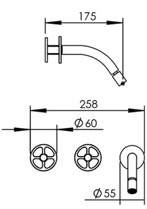 Technical drawing of product VOL293