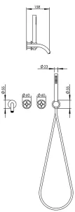 Technical drawing of product VOL410-415