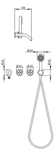Disegno tecnico del prodotto VOL440-445